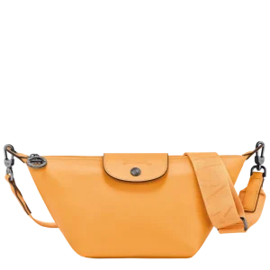 Sac bandoulière XS Le Pliage Xtra Cuir -Longchamp- Abricot