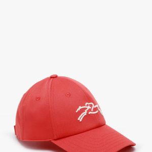 Casquette coton biologique Longchamp – tomate
