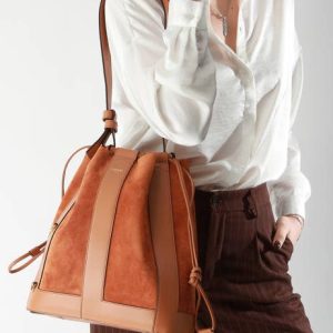 Sac seau M Elles Lancel – camel