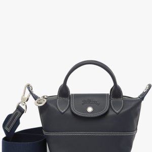 Sac XS Le Pliage Worker cuir Longchamp – marine