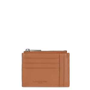 Porte-cartes femme cuir Lancaster Paris PM camel