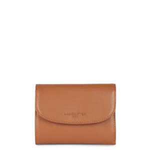 Portefeuille dos à dos femme cuir Paris PM Lancaster camel