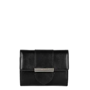 Portefeuille femme cuir Paris Ily Lancaster noir