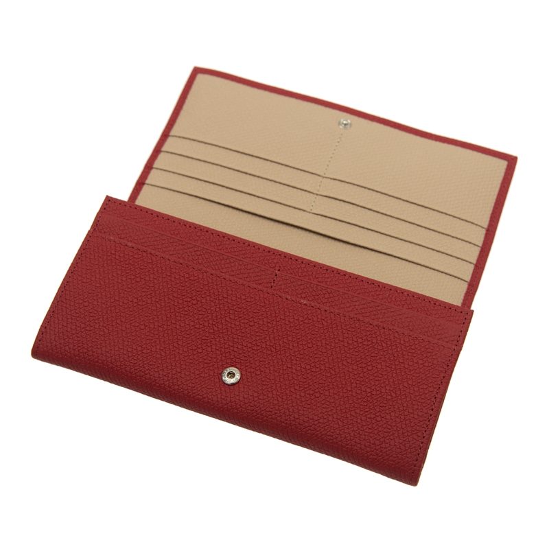 Portefeuille Long À Rabat Roseau Longchamp – rouge – Image 2