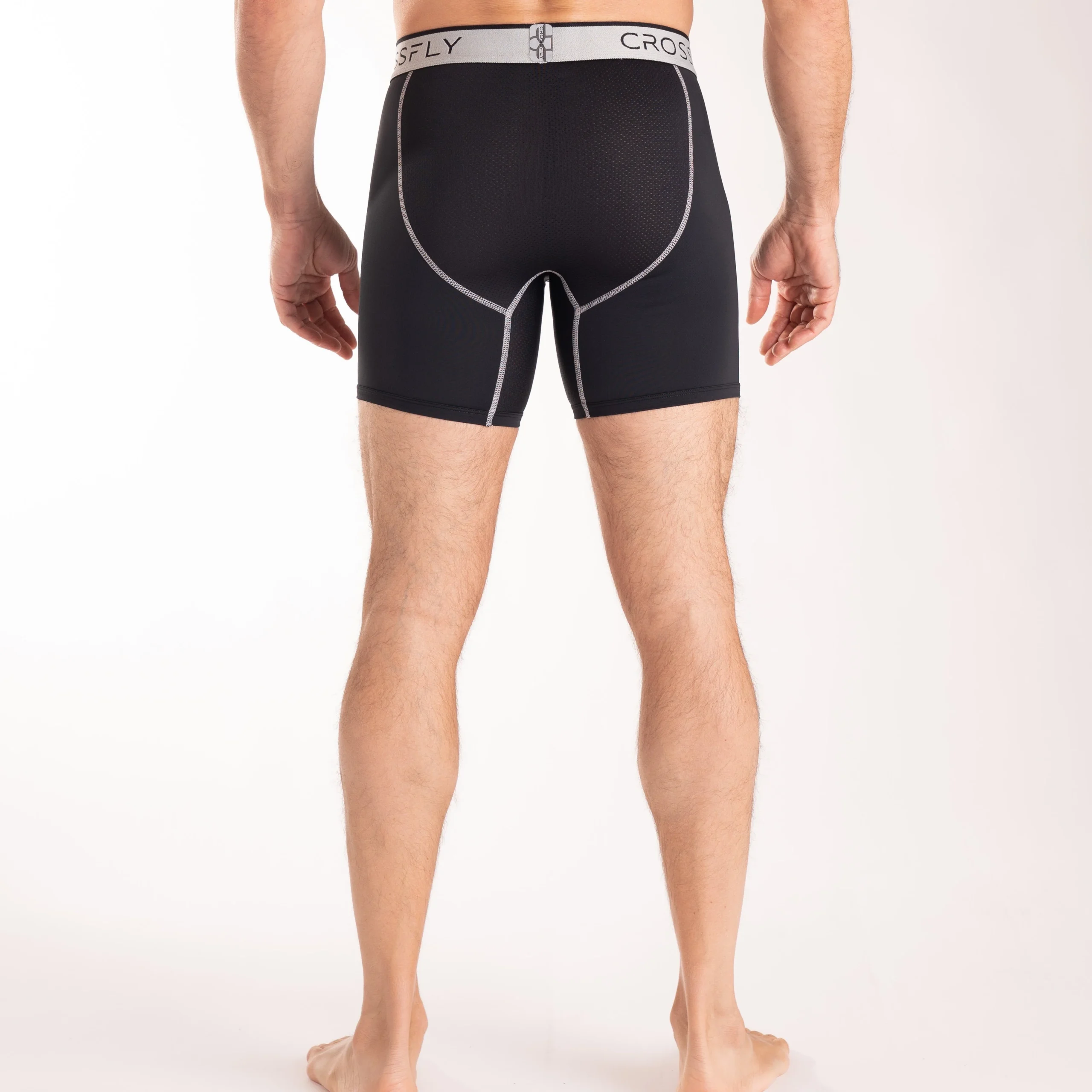 3-pack PRO Men's 7" Boxers (Black/Silver) – Image 5