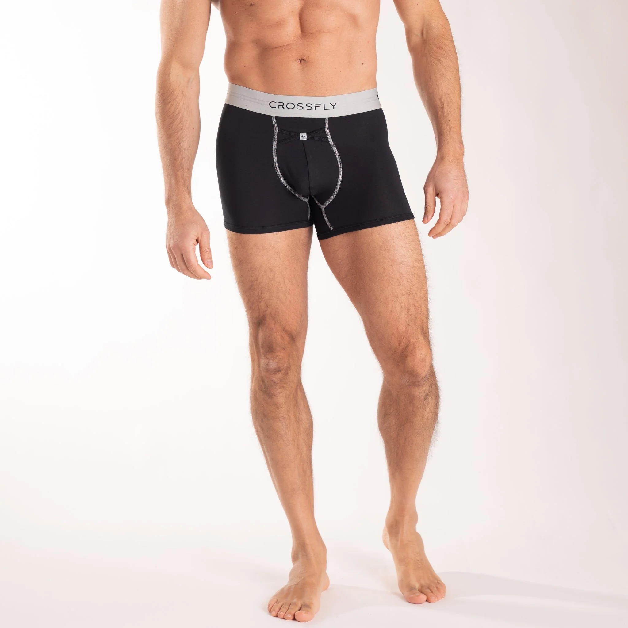 3-Pack: IKON X Men's 3" Trunks - Black/Silver – Image 2