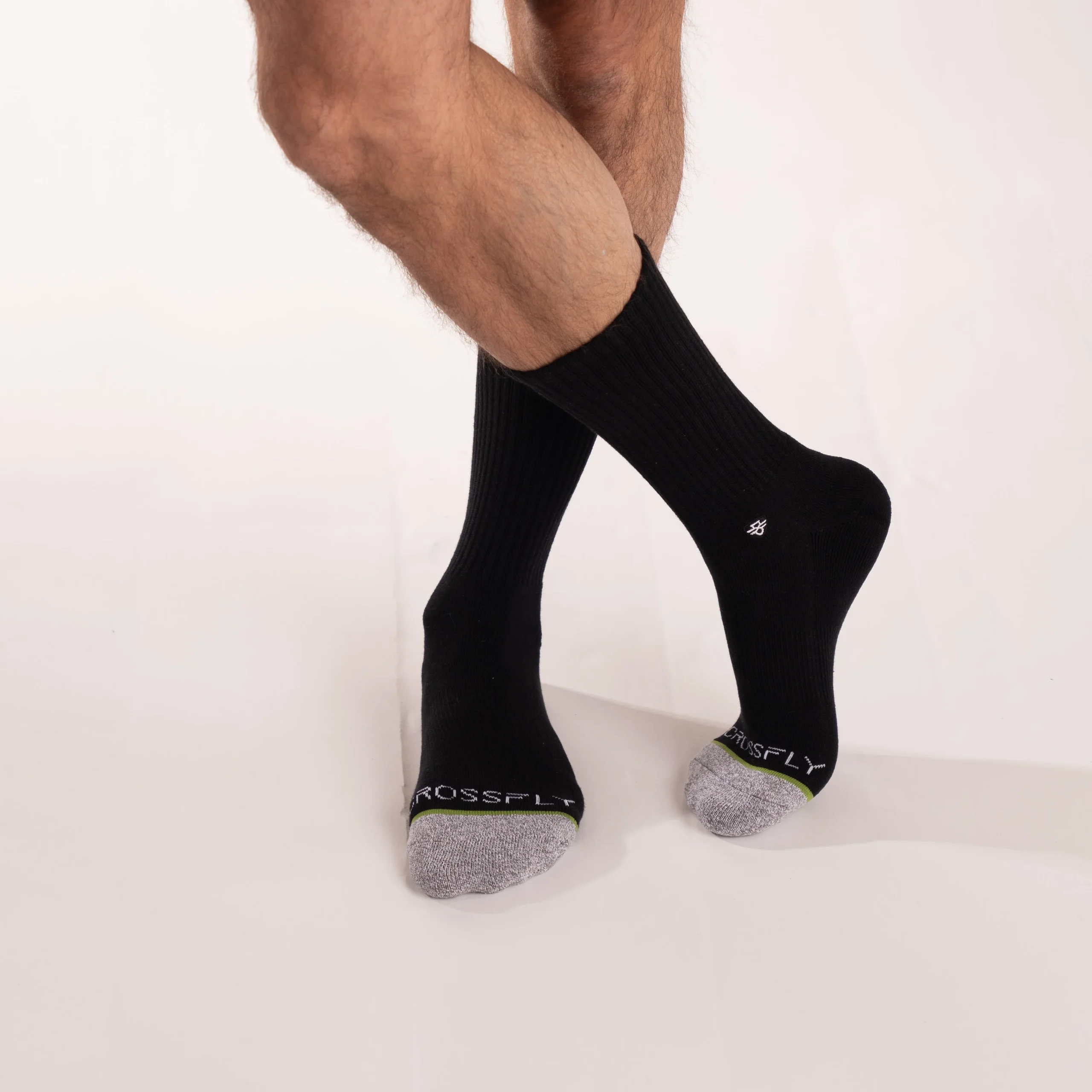 3-pack Original Men's 12" Crew Socks (Black) – Image 4