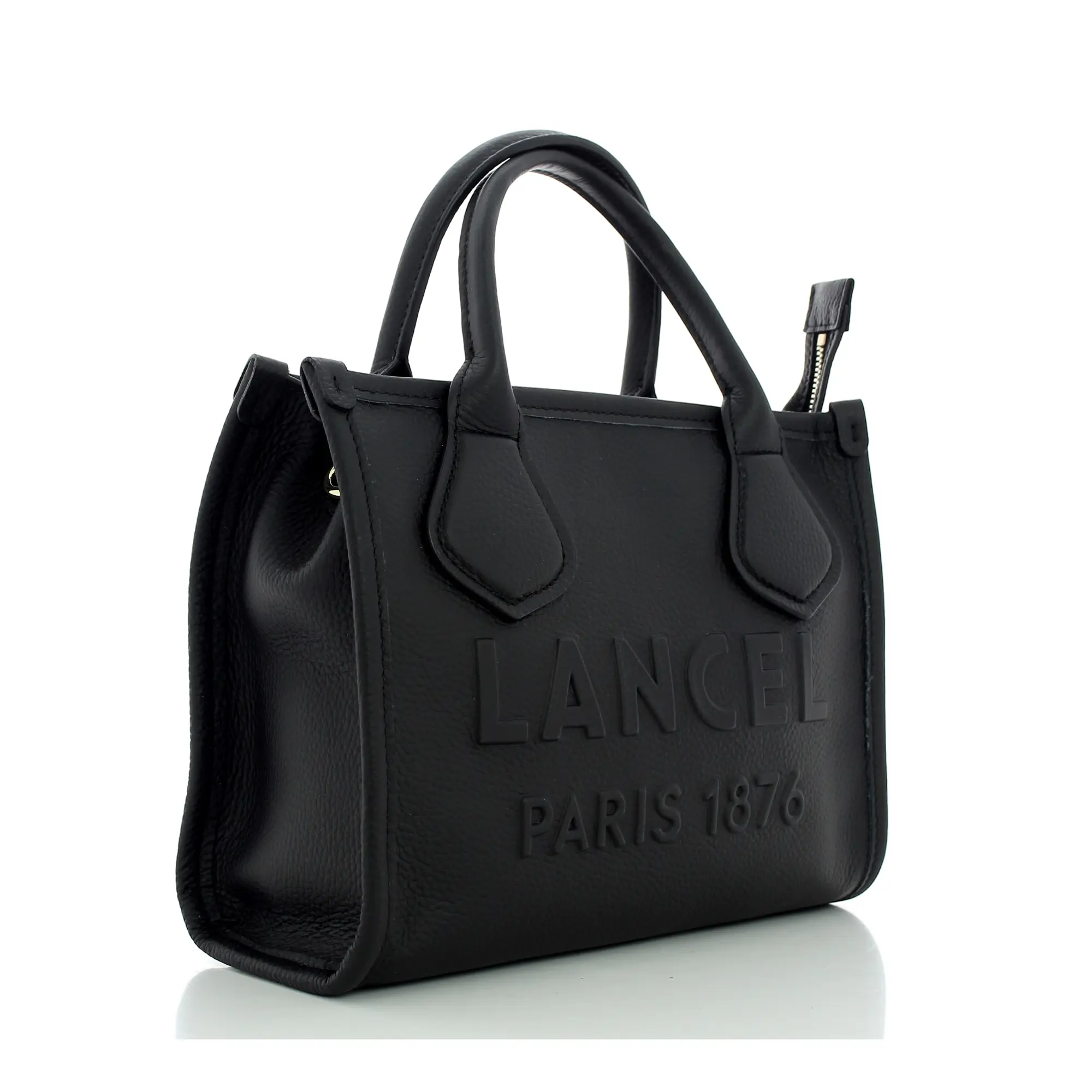 Petit sac cabas S Jour cuir Lancel noir – Image 4