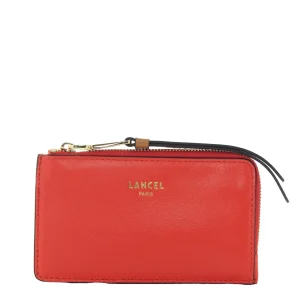 Porte-cartes Origami Lancel orange/camel