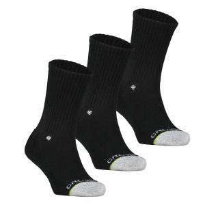 3-pack Original Men's 12" Crew Socks (Black)