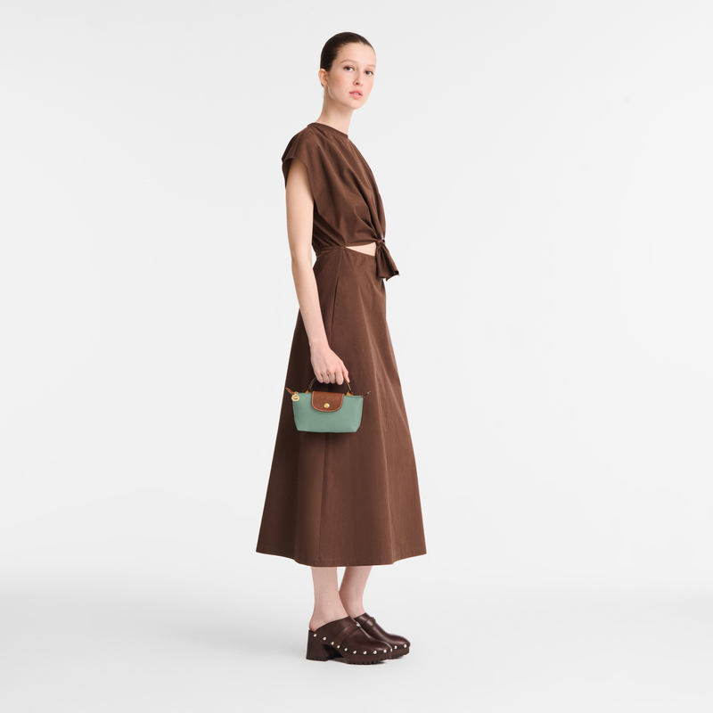 Trousse cosmétique avec poignée Le Pliage Original – céladon – Image 4