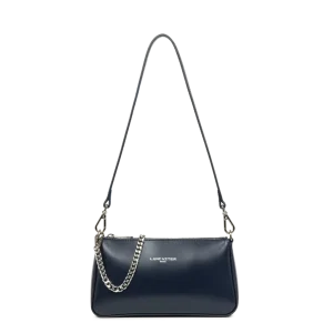 Sac trotteur bleu Suave Even cuir Lancaster
