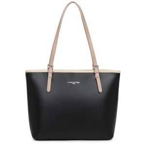 Sac cabas épaule Smooth Noir/Nude