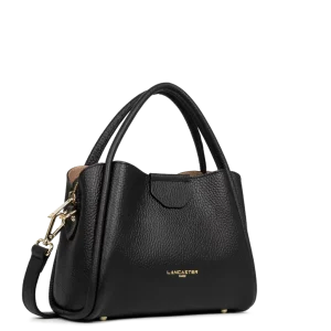 Sac à main noir Ida double Cuir Lancaster