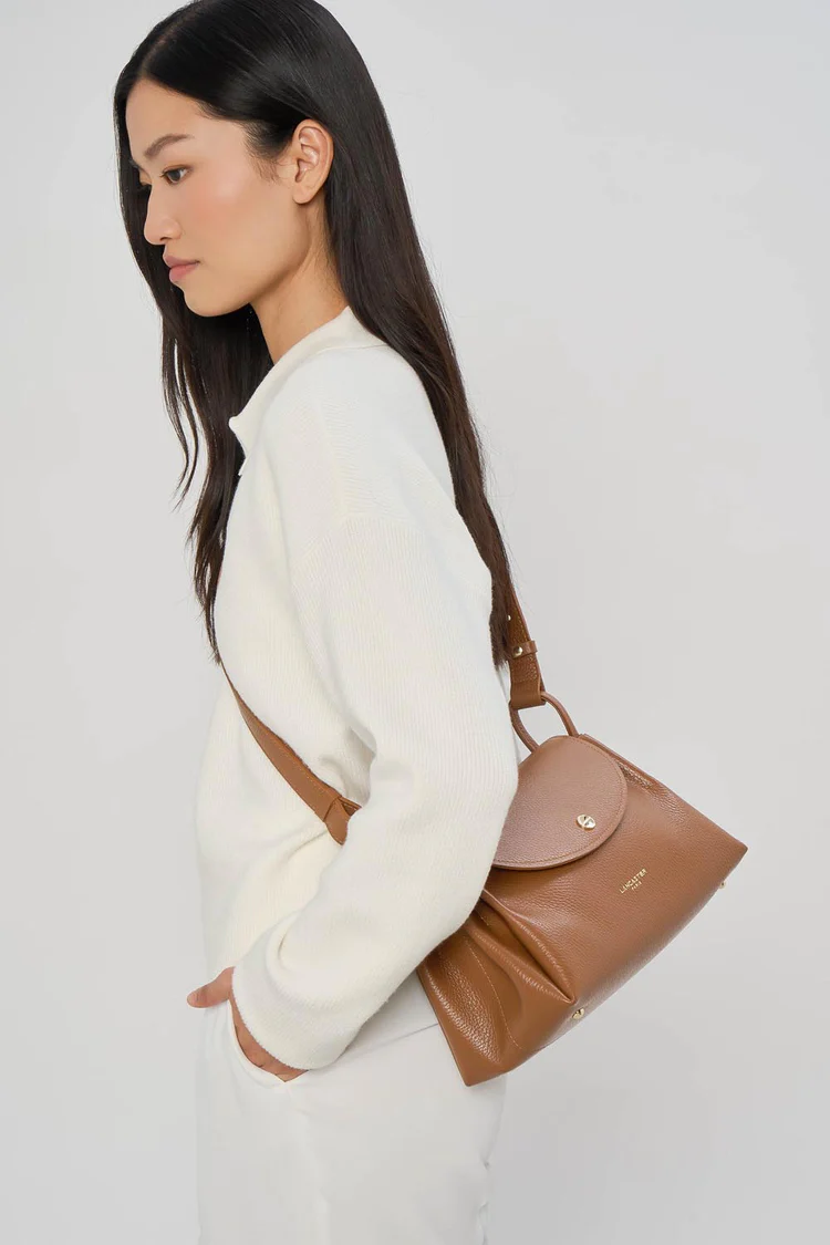 Grand sac trotteur Accordéon Double Lancaster – camel – Image 5