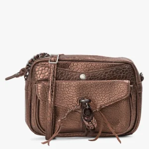 Sac bandoulière Orélia Mila Louise en cuir Châtaigne