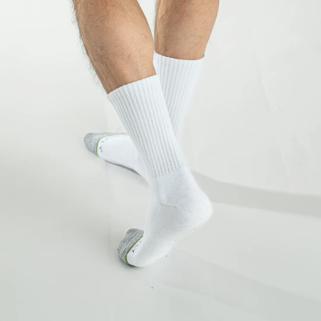 3-pack Original Men's 12" Crew Socks (White) – Image 4