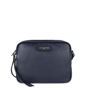 Sac trotteur cuir Dune Lancaster bleu marine