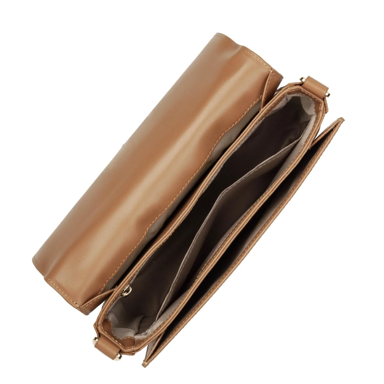 Sac besace Paris Médaille Lancaster Camel – Image 6