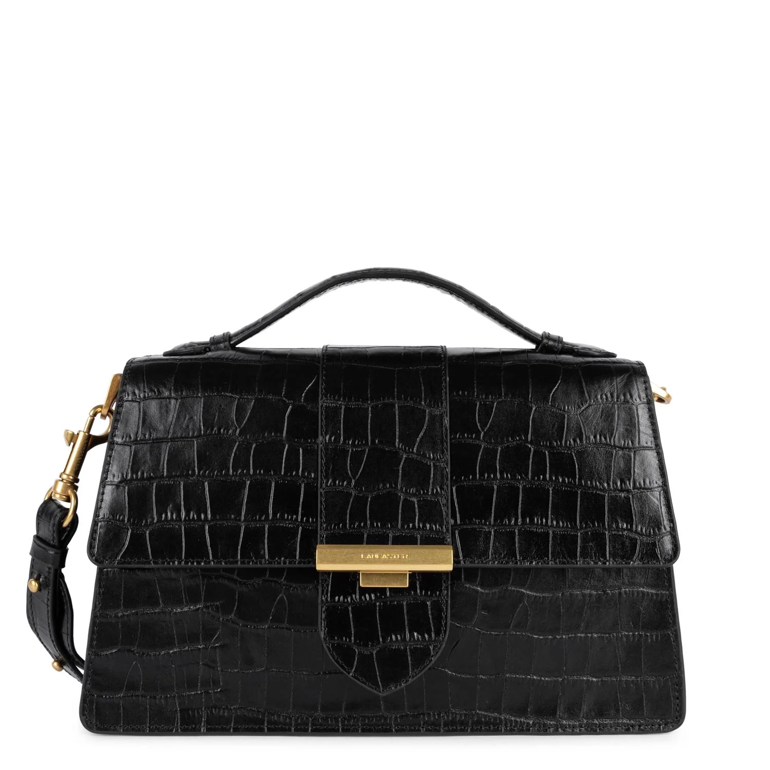 EXOTIC ILY GRAND SAC À MAIN Noir croco – Image 2