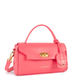 Sac mini cartable rose cuir Donna Grace Lancaster