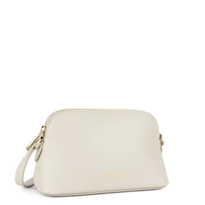 Sac à main demi-lune ivoire cuir Lancaster Sierra Jia