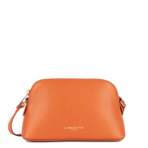 Sac à main demi-lune orange cuir Lancaster Sierra Jia