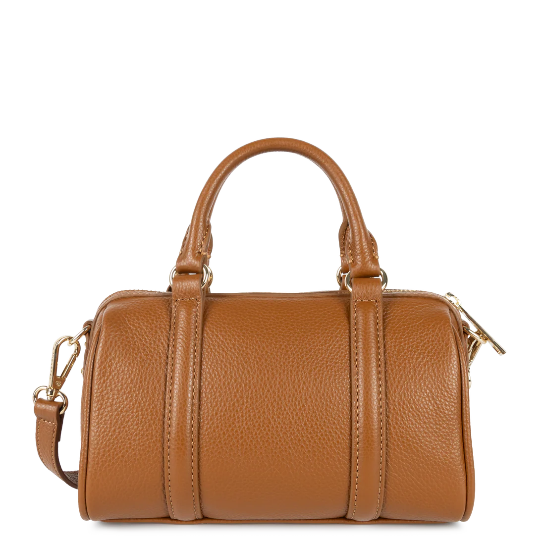 Petit Sac Polochon Cuir Lancaster Milano Ana camel – Image 4