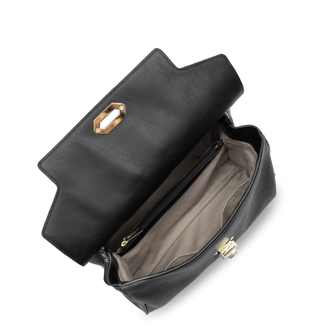 Grand sac cabas épaule femme Lancaster Mademoiselle Grace noir – Image 2