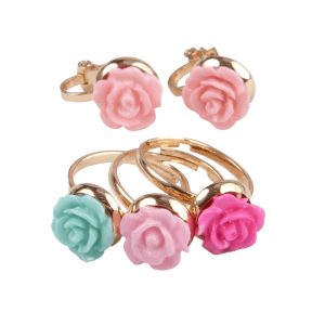 Bagues – boucles d’oreilles / Rose