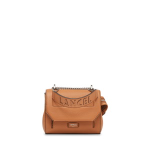 Sac rabat avec poignée Ninon S de Lancel Camel