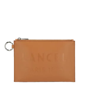 Pochette zippée Essential de Lancel Camel