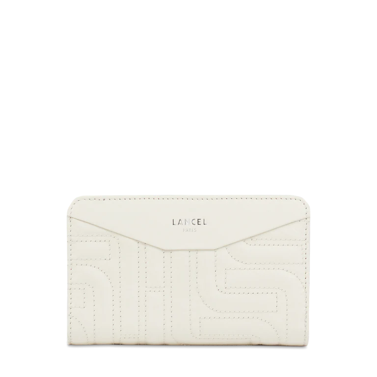 PORTEFEUILLE RECTANGULAIRE COMPACT ZIPPÉ MIDI-MINUIT DE LANCEL Neige
