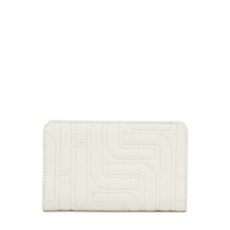 PORTEFEUILLE RECTANGULAIRE COMPACT ZIPPÉ MIDI-MINUIT DE LANCEL Neige – Image 3