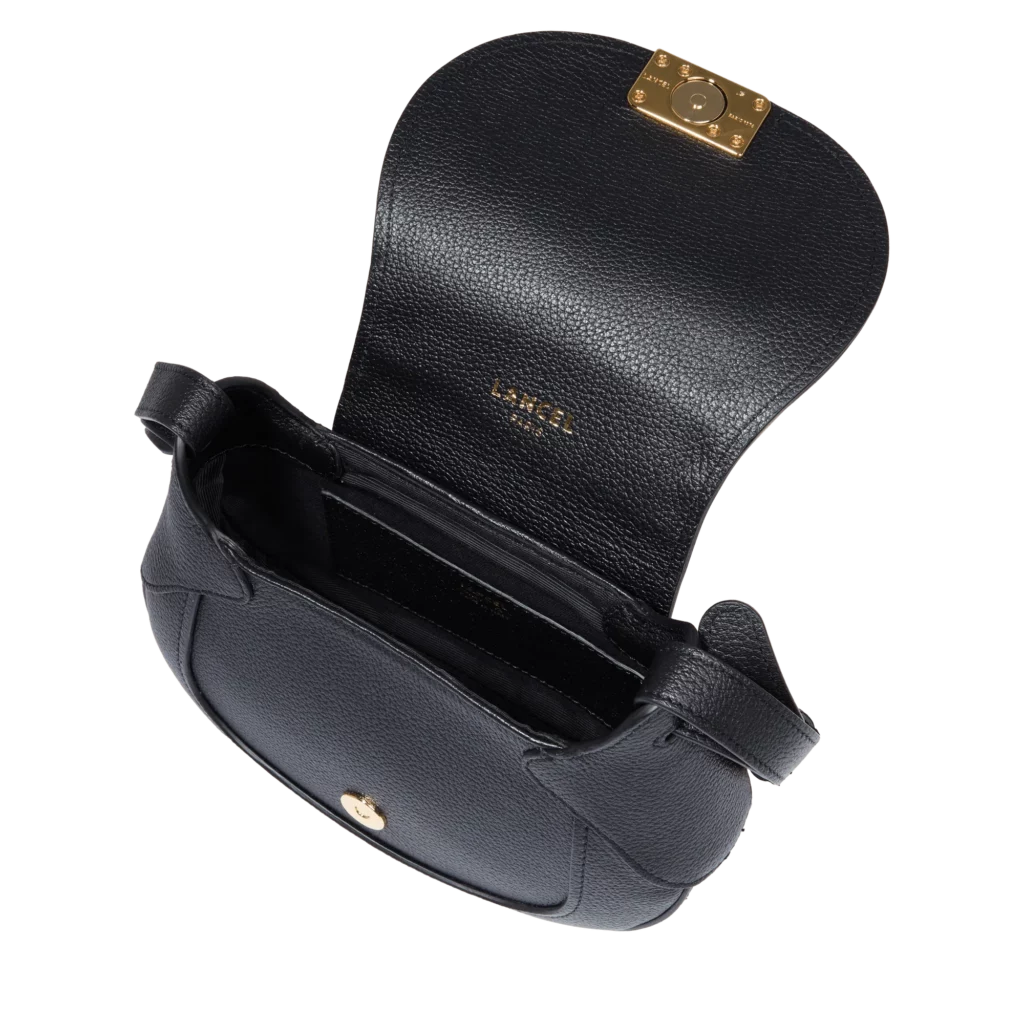 Sac cuir besace M Paulette Lancel Noir – Image 6