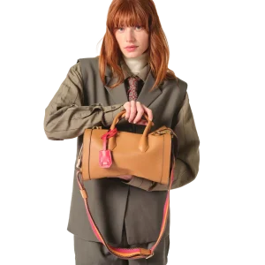 Sac BCBG bowling M Lancel camel