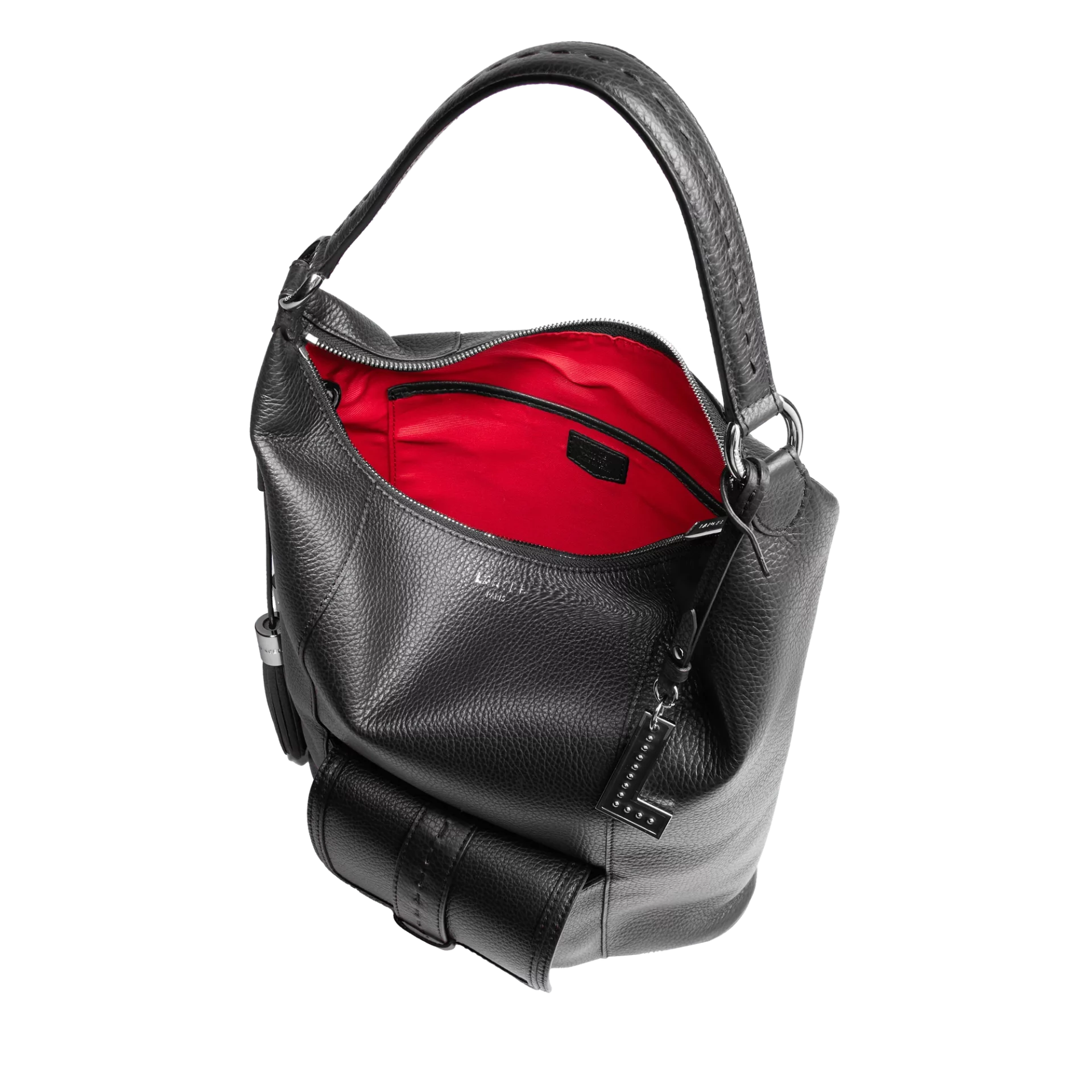 Sac hobo zippé M Premier Flirt Lancel noir – Image 3