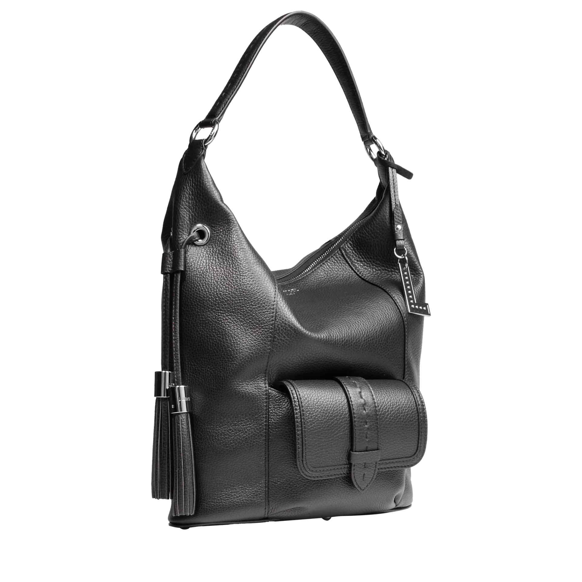Sac hobo zippé M Premier Flirt Lancel noir – Image 2