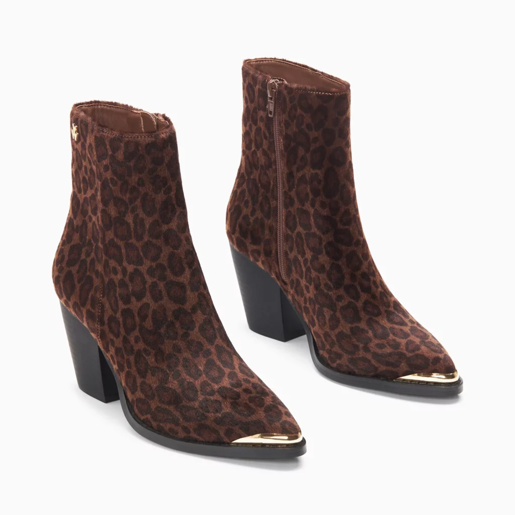 Bottines santiags Amandine léopard à talon Vanessa Wu – Image 4