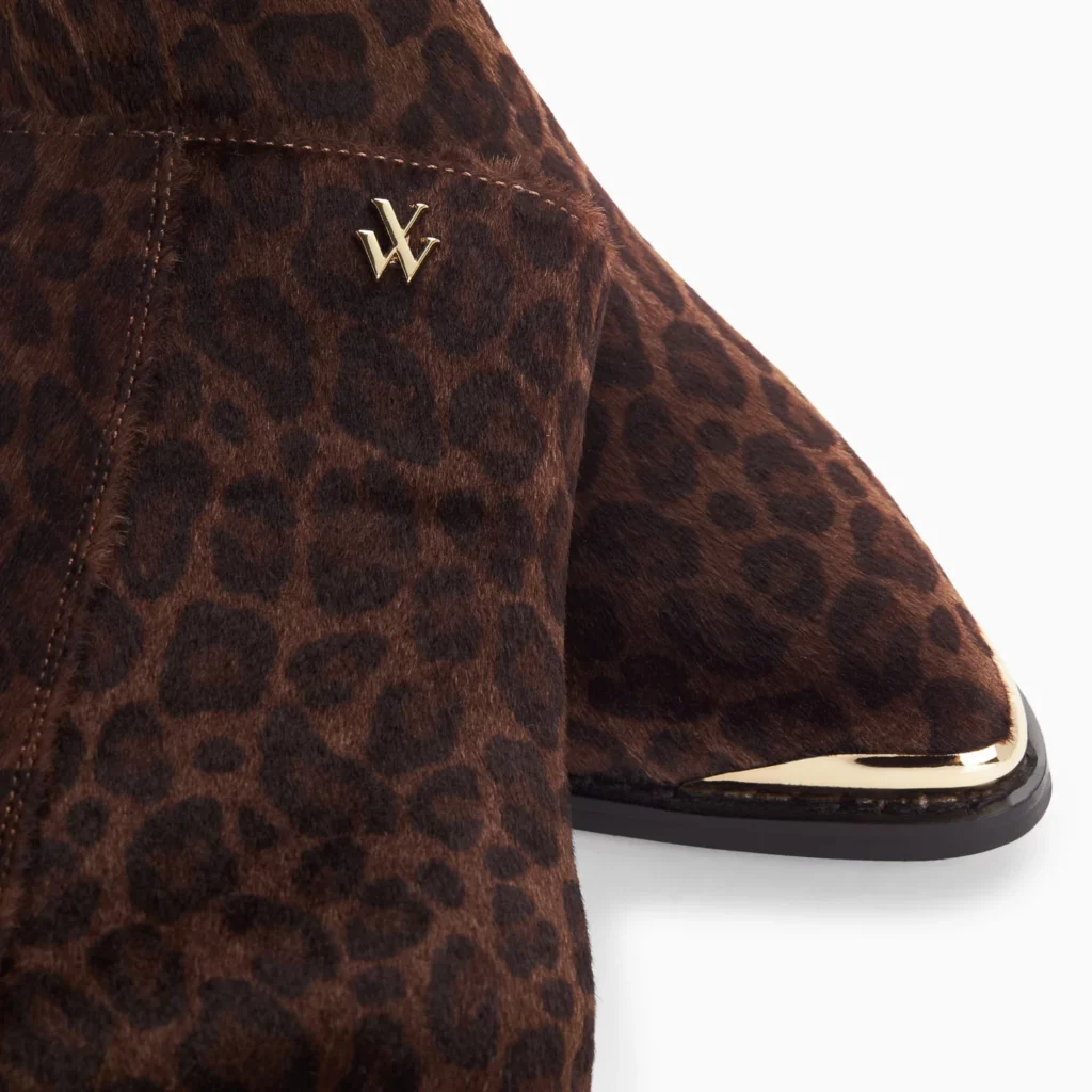 Bottines santiags Amandine léopard à talon Vanessa Wu – Image 2