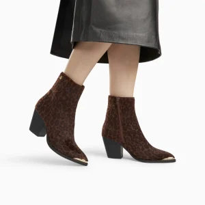 Bottines santiags Amandine léopard à talon Vanessa Wu