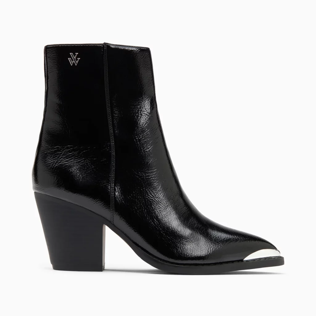 Bottines santiags Amandine noires à talon Vanessa Wu – Image 6