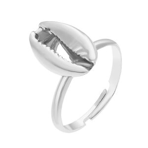 Bague Coquillage Cauri Argent