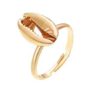 Bague Coquillage Cauri Or