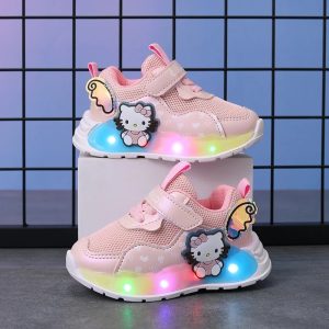 Basket lumineuse bebe fille