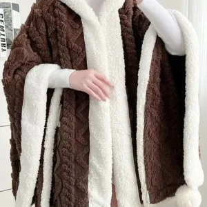 Cape polaire d’intérieur pour femme