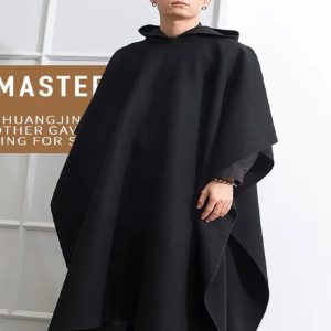 Cape poncho polaire pour homme