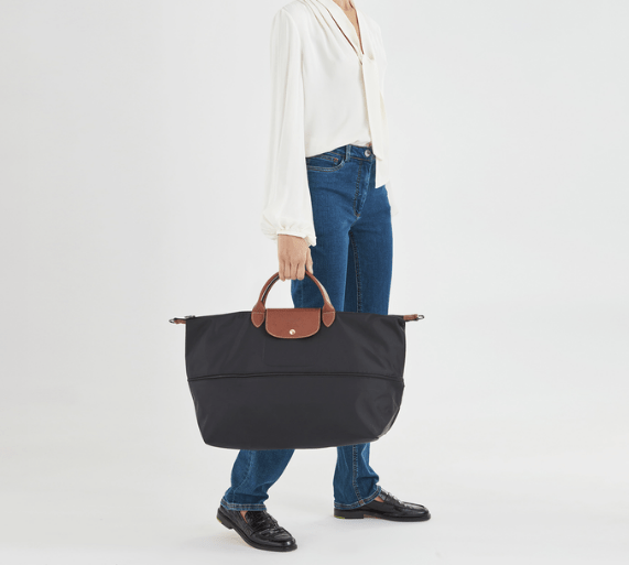 Sac de voyage extensible Le Pliage Original Noir – Image 3