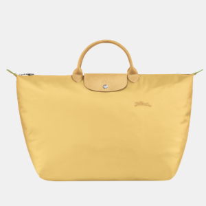 Sac de voyage L Le Pliage Green Longchamp – Toile Recyclée – Blé