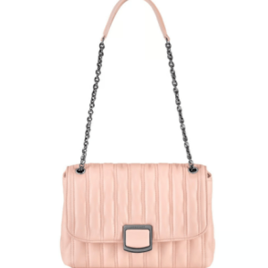 Sac porté travers femme Longchamp M Brioche rose poudre